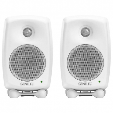 加贈Stagg線材 ▶ GENELEC 8030C 白色 5吋 主動式監聽喇叭 一對