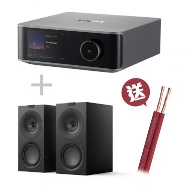 【優惠組合】WiiM Amp Ultra 串流綜擴 + KEF Q Concerto Meta 三音路書架喇叭
